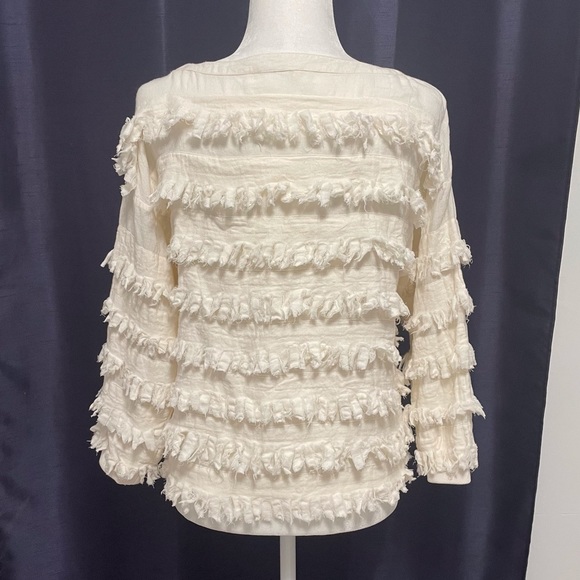 Ulla Johnson Frayed Fringe Pullover - Picture 2 of 12